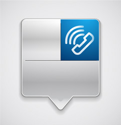 phone support web button vector image