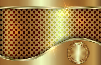 abstract golden background with curve in tabloid vector