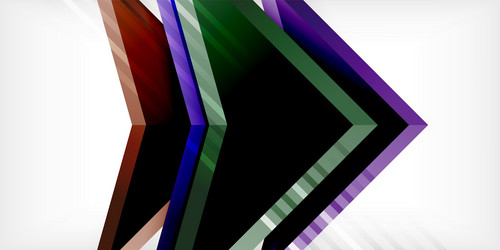 arrows with 3d effect abstract background vector image