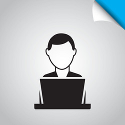 computer user design vector image