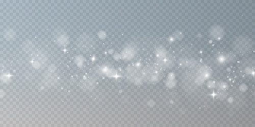 shining bokeh isolated on transparent background vector image