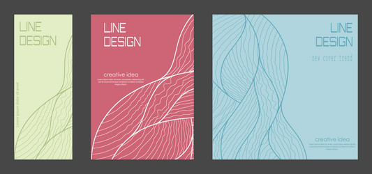 a pattern of wavy lines luxurious abstract vector image
