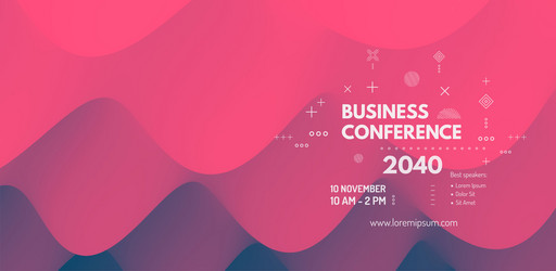 business event invitation template can be used vector image