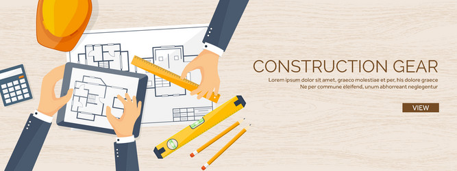 engineering and architecture vector image