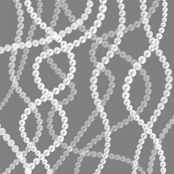 Pearl strings background curved wavy vector