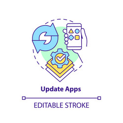 Update Apps Icon - Software Upgrade vector image