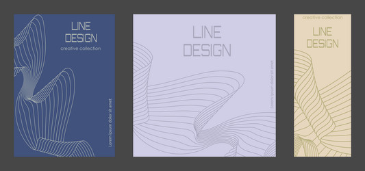 a pattern of wavy lines luxurious abstract vector image