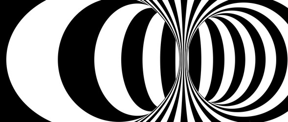 abstract hypnotic distorted lines background vector image