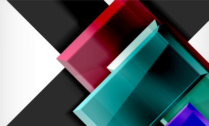 colorful square and rectangle blocks background vector image