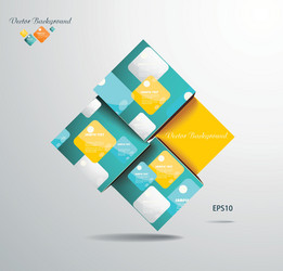 Geometric Square Pattern Background vector image
