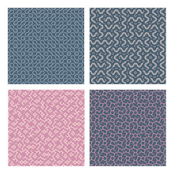 scrapbook template abstract random geometry round vector image
