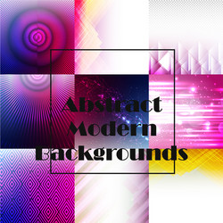 set of abstract technology web banner vector image