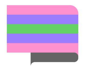 trigender pride flag vector