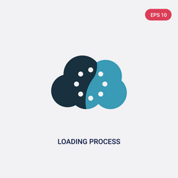 two color loading process icon from user vector image