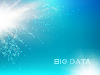 computer technology and big data vector image