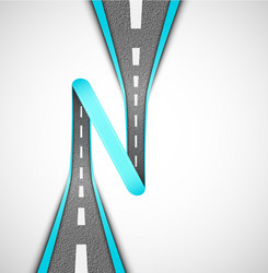 Dashed Road Loop vector image