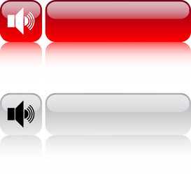 sound volume square button vector image