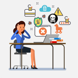 concept computer viruses vector image