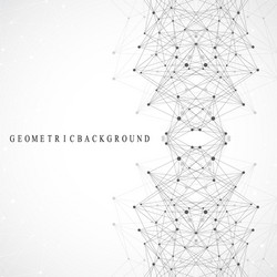 global network connection and big data vector image