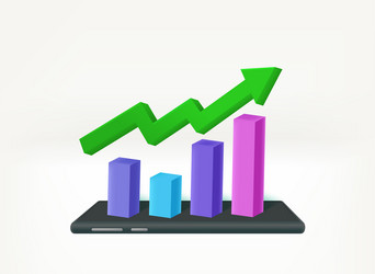 making business via internet exchange 3d vector image