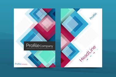 set of front and back a4 size pages business vector image