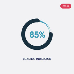 two color loading indicator icon from user vector image