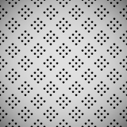 white background with perforated pattern vector