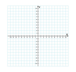 Blank Cartesian Coordinate System vector image