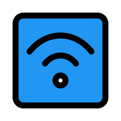 using wireless connection for send data or signals vector image
