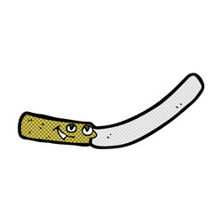 Comic cartoon kitchen knife Royalty Free Vector Image