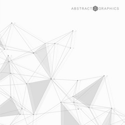 geometric abstract background with connected line vector image