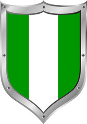 nigeria flag button Vector Image