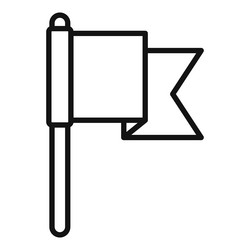 web flag icon outline app interface vector image