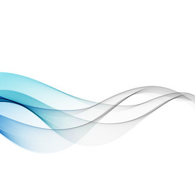 abstract background blue wavy vector image