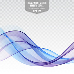 abstract wave isolated on transparent background vector image
