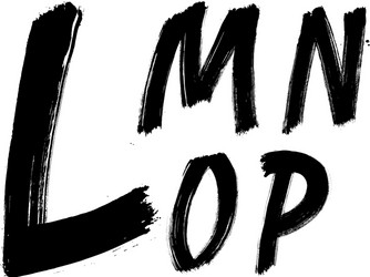 Handwritten Brush Script Font vector image
