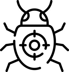 bug fixing style vector image