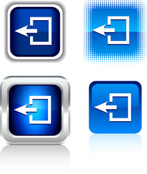 exit icons vector image