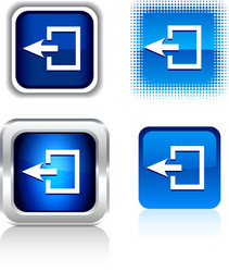 Exit icons vector