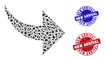 redo mosaic of shards with new arrival textured vector image