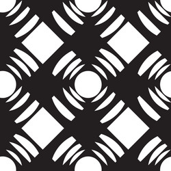 seamless pattern with squares and circles vector image