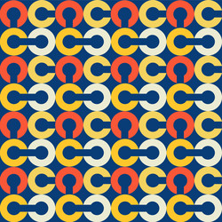 link chain block seamless pattern vector image