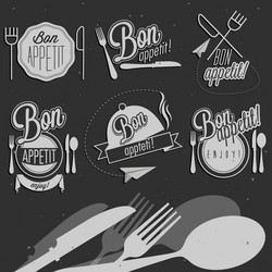 vintage food design elements Vector Image