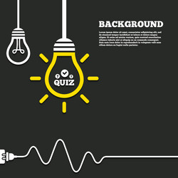 quiz sign icon questions and answers game vector image