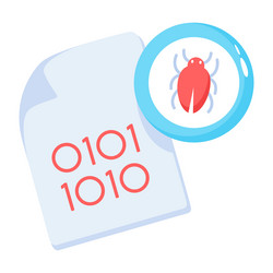 coding bug vector image