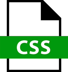 file name extension css type vector image