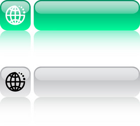 internet web button vector image