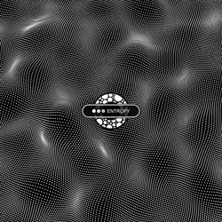 array with dynamic particles 3d technology grid vector image