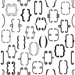 Bracket & Parenthesis Seamless Pattern vector image