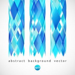 Abstract background of blue diamonds vector